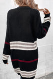 LONG SLEEVE COLORING LONG SWEATER CARDIGAN - Doublju