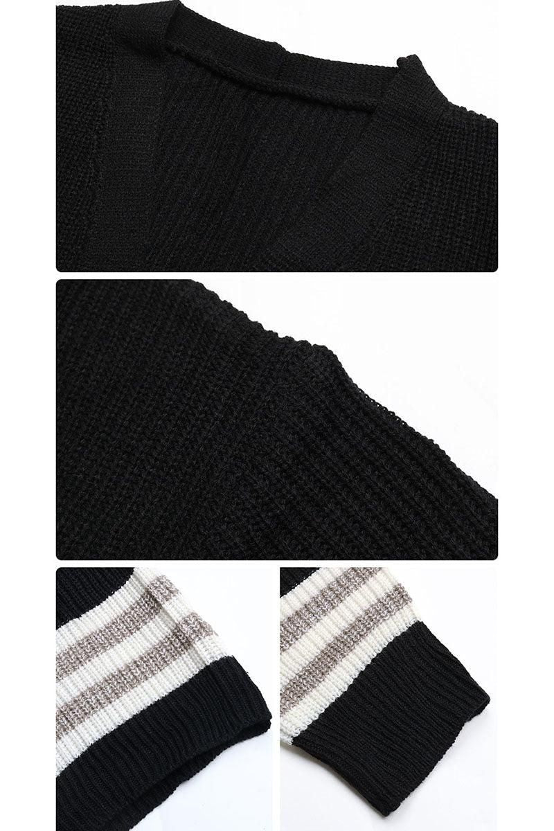 LONG SLEEVE COLORING LONG SWEATER CARDIGAN - Doublju