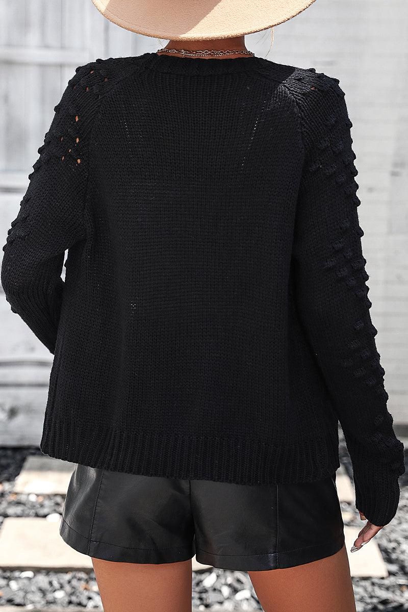 WOMEN OPEN FRONT SHORT CARDIGAN - Doublju