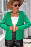 WOMEN OPEN FRONT SHORT CARDIGAN - Doublju