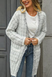 DISTRESSED PLAID PATTERN CARDIGAN FOR WOMEN - Doublju
