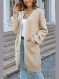 Women’s Ribbed Open Front Cardigan with Pockets | Casual Knitwear