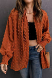 CHIFFON SWISS DOT MID LENGTH SHRUG FOR WOMEN