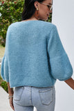 WOMEN LOOSE FIT PLUSH FURRY BUTTON DOWN CARDIGAN
