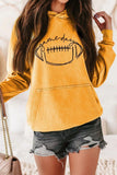 GAME DAY PRINTING LONG SLEEVE HOODIE PULLOVER