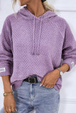 WOMEN FISHERMAN KNITTED HOODIE PULLOVER