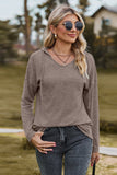 WOMEN SIMPLE BASIC LONG SLEEVE HOODED PULLOVER