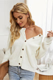 BUTTON DOWN KNITTED SWEAT SHIRTS - Doublju