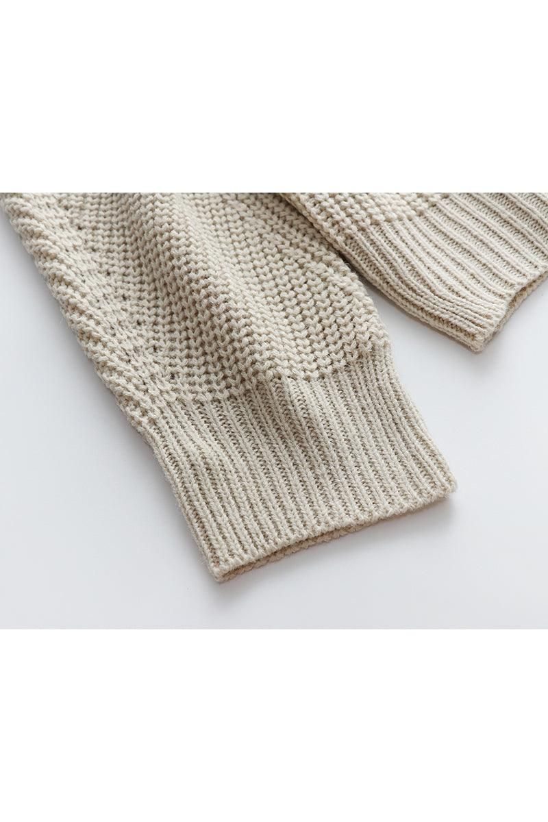 BUTTON DOWN KNITTED SWEAT SHIRTS - Doublju