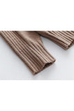 TURTLE NECK LONG SLEEVE CASUAL SWEATER - Doublju