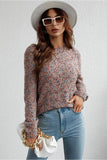LEG OF MUTTON SLEEVE KNIT SWEATER - Doublju