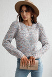 LEG OF MUTTON SLEEVE KNIT SWEATER - Doublju