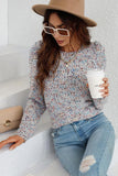 LEG OF MUTTON SLEEVE KNIT SWEATER - Doublju