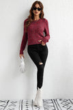 LEG OF MUTTON SLEEVE KNIT SWEATER - Doublju