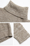 CUT OFF DETAILED TURTLE NECK SWATER - Doublju