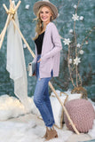 LOOSE FIT WITH POCKET SWEATER CARDIGAN - Doublju