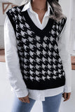 WOMEN RIBBED PATTERN SWEAT VEST - Doublju