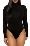 WOMEN HIGH NECK LONG SLEEVE FALL BODYSUIT