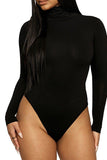 WOMEN HIGH NECK LONG SLEEVE FALL BODYSUIT
