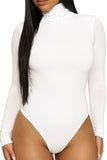 WOMEN HIGH NECK LONG SLEEVE FALL BODYSUIT