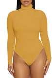 WOMEN HIGH NECK LONG SLEEVE FALL BODYSUIT
