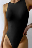 WOMEN SLEEVELESS BASIC CREW NECK BODYSUIT