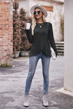 ROUND NECK BUTTON FITTING CORDUROY PULLOVER