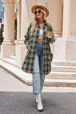WOMEN CLASSIC PLAID PATTERN LONG LENGTH SHACKET