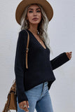 DEEP V NECK TOPS - Doublju