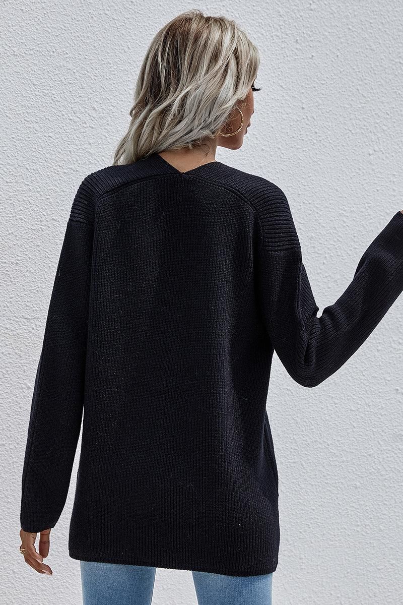 DEEP V NECK TOPS - Doublju