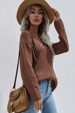 DEEP V NECK TOPS - Doublju