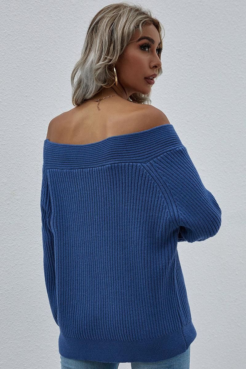 SEXY OFF SHOULDER SOLID COLOR TOP - Doublju