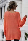 PULLOVER V NECK SOLID COLOR SWEATER - Doublju