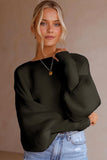 LOOSE STRAPLESS LARGE SIZE SOLID COLOR SWEATER - Doublju