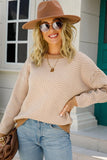 WOMENS ZIG ZAG PATTERNED SWEATER TOP - Doublju