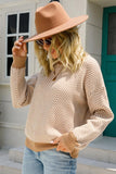 WOMENS ZIG ZAG PATTERNED SWEATER TOP - Doublju