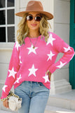 WOMENS STAR PATTERN SWEATER TOP - Doublju