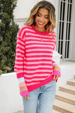WOMENS STRIPE CASUAL TOP - Doublju