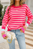 WOMENS STRIPE CASUAL TOP - Doublju