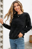 WOMENS ROUND NECK LONGSLEEVE TOP - Doublju