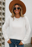 WOMENS ROUND NECK LONGSLEEVE TOP - Doublju