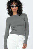 WOMEN LONG SLEEVE BACKLESS TIGHT T SHIRT