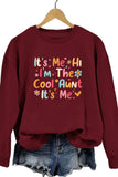 WOMEN LETTERING PRINT LOOSE FIT PULLOVER TOP