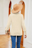 WOMEN COLLARED BUTTON DECKED CUFF BASIC T SHIRT