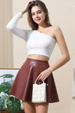 LONG SLEEVE ONE SHOULDER BASIC TOP