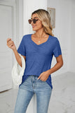 SUMMER PLEATED NEW CASUAL TOP - Doublju