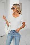 SUMMER PLEATED NEW CASUAL TOP - Doublju