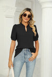 SUMMER SHORT SLEEVE CASUAL TOP - Doublju