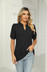 SUMMER SHORT SLEEVE CASUAL TOP - Doublju