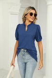 SUMMER SHORT SLEEVE CASUAL TOP - Doublju